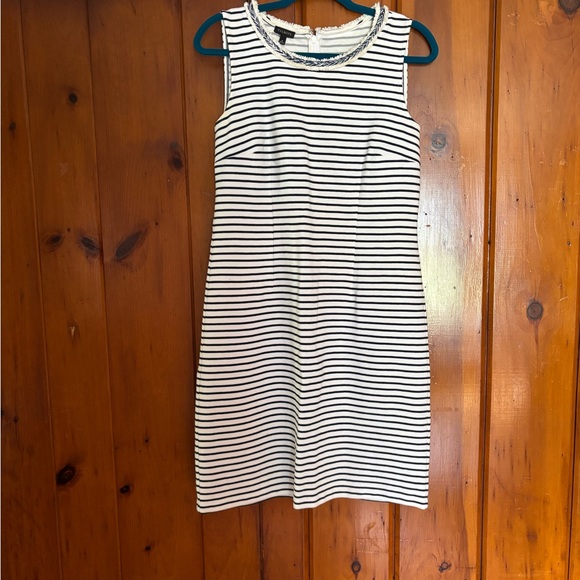 Talbots Striped Sleeveless Midi Dress - Picture 1 of 5